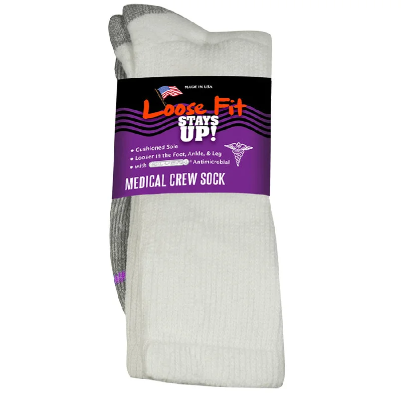 Loose Fit Stays Up Medical Socks