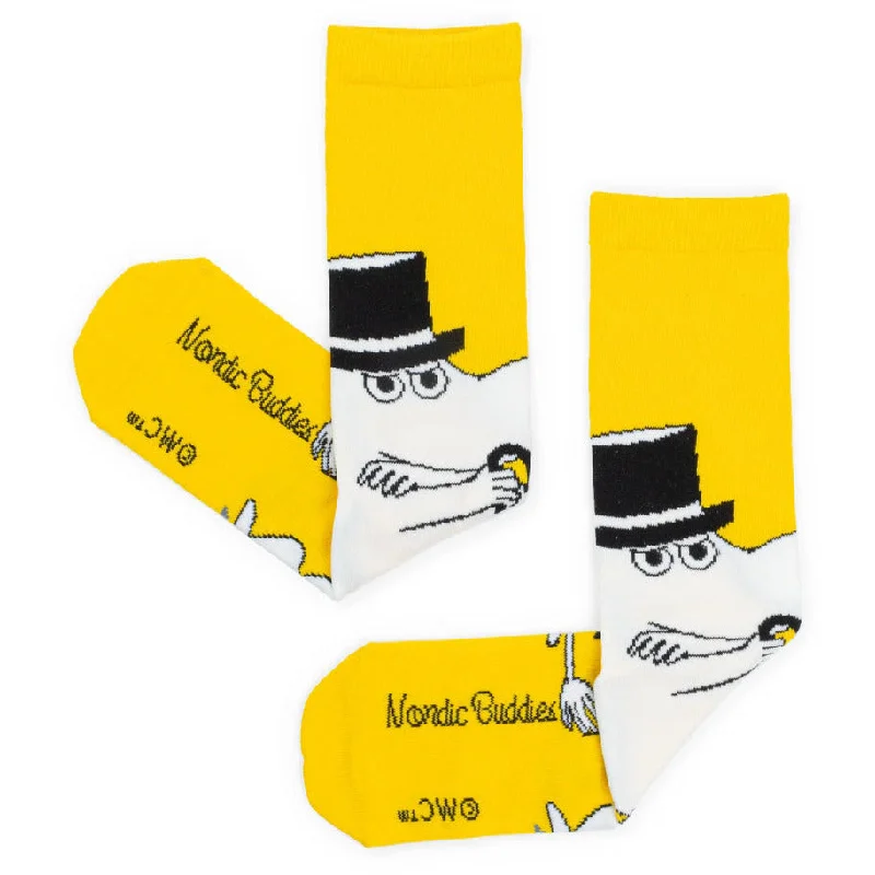 Moominpappa Thinking Socks Yellow 40-45 - Nordicbuddies