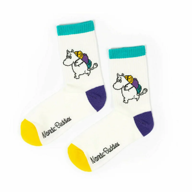 Moomintroll Camping Retro Socks - Nordicbuddies