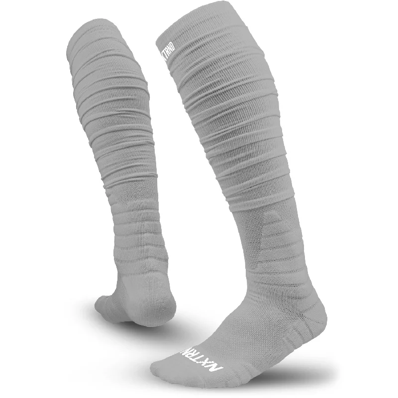 NXTRND XTD® Scrunch Football Socks Light Grey