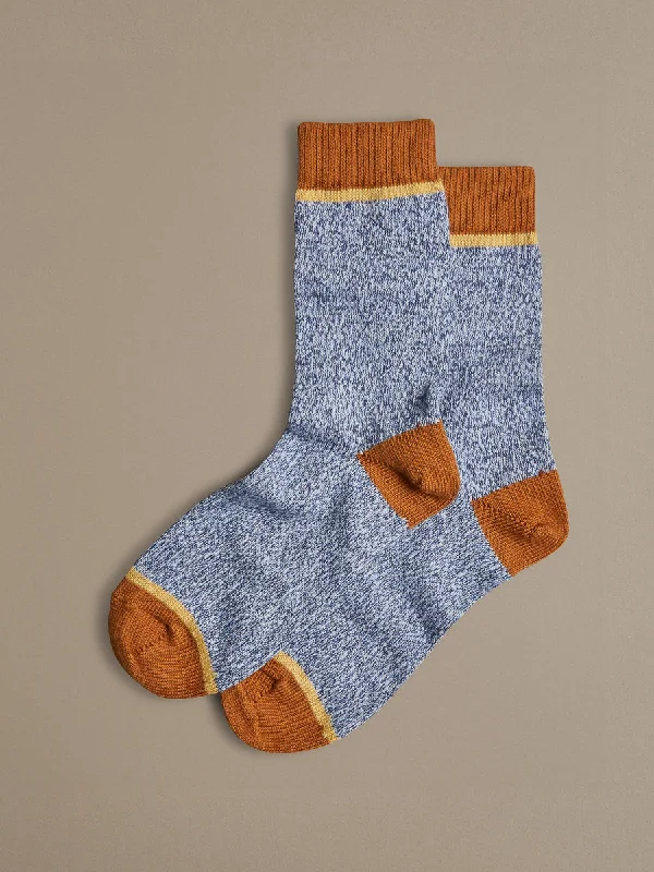 Organic Cotton Socks | Plain Blue Marl