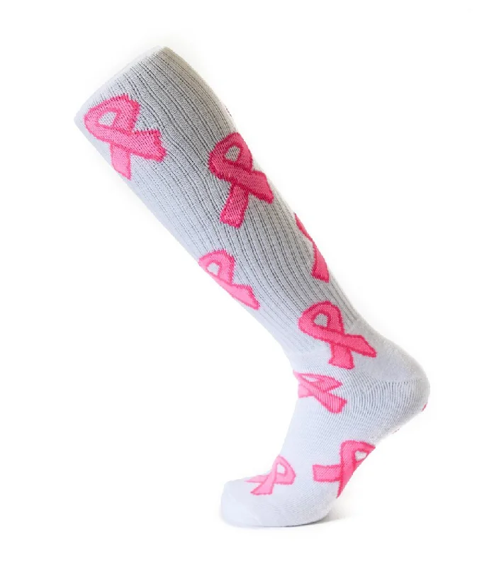 Pink Ribbon Socks - Choice of Colors!