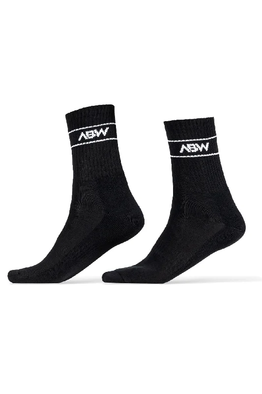 Womens Crew Black Socks - 3 Pack